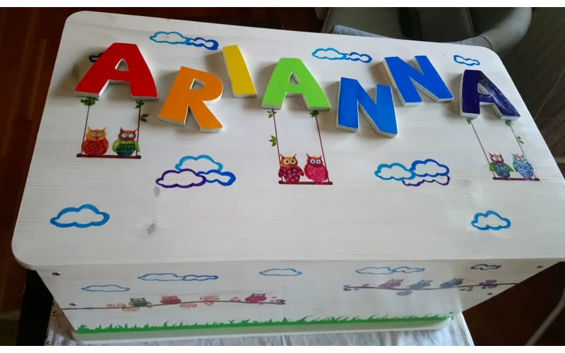 Colorare le Lettere in Legno