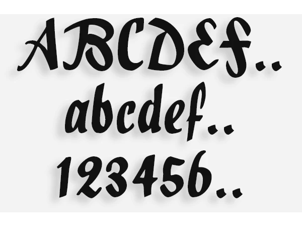 Lettere mod.76 Lettere mod.76