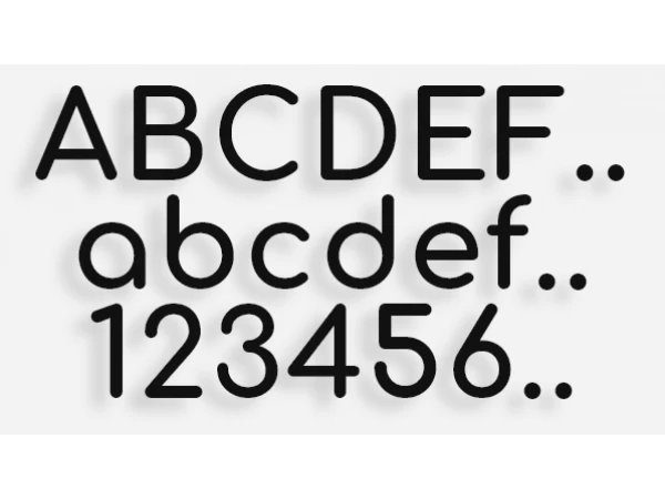 Lettere mod.85 Lettere mod.85