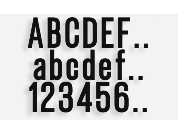 Lettere mod.88 Lettere mod.88