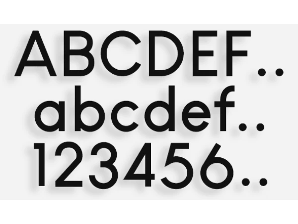Lettere mod.92 Lettere mod.92